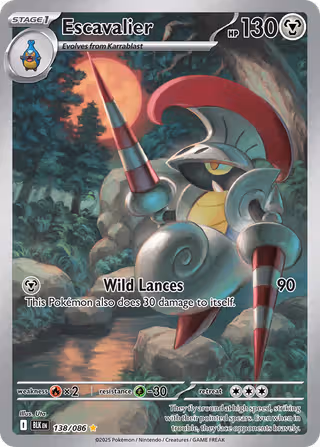 Escavalier 138/86 Pokemon card