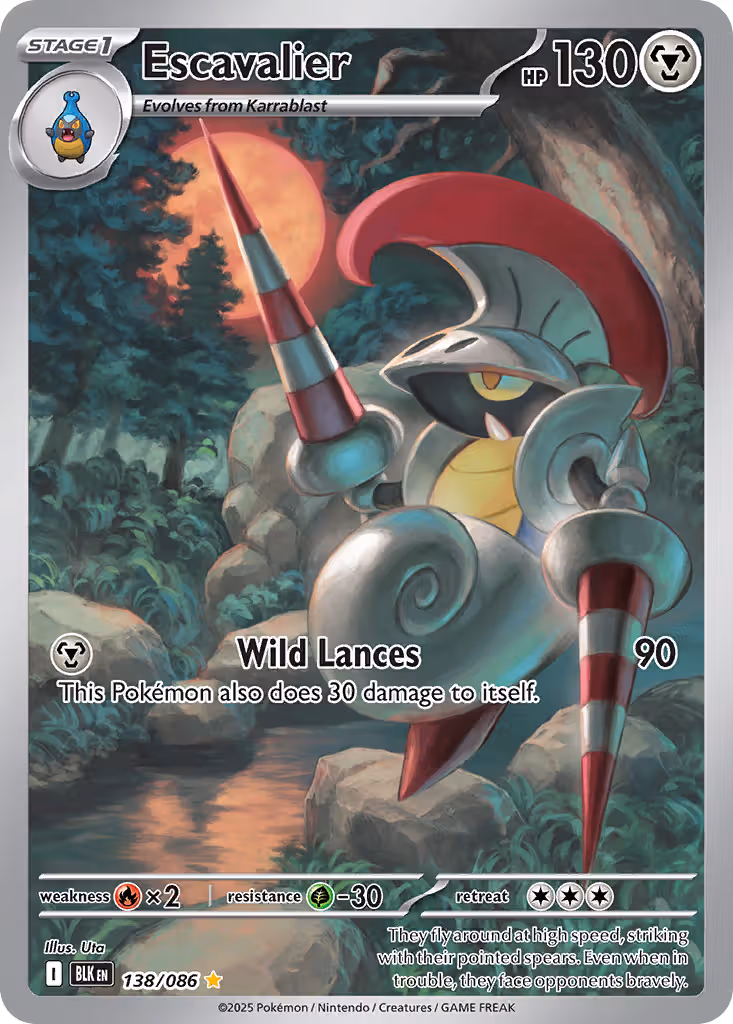 Escavalier 138/86 Pokemon card