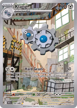 Klang 140/86 Pokemon card