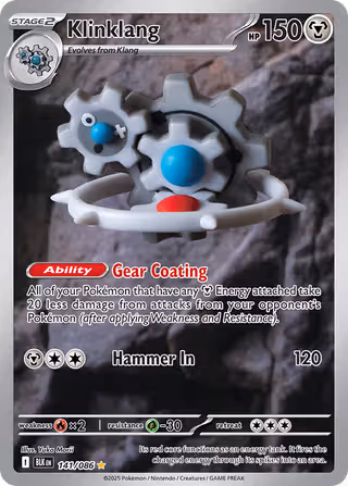Klinklang 141/86 Pokemon card
