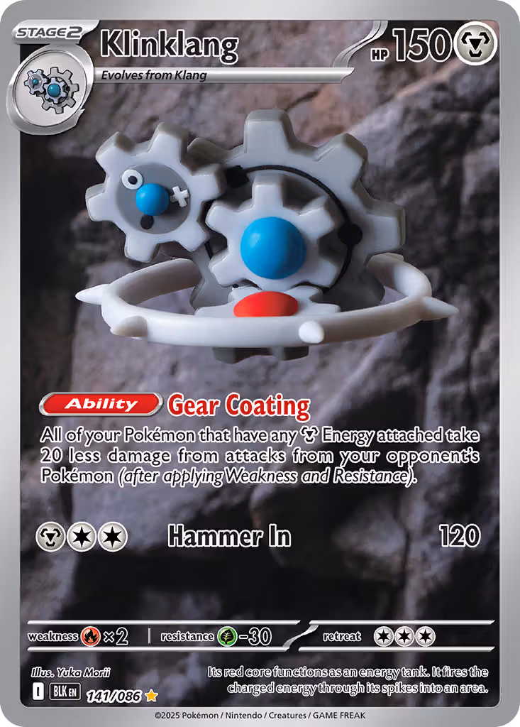 Klinklang 141/86 Pokemon card