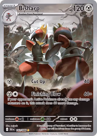 Bisharp 143/86 Pokemon card