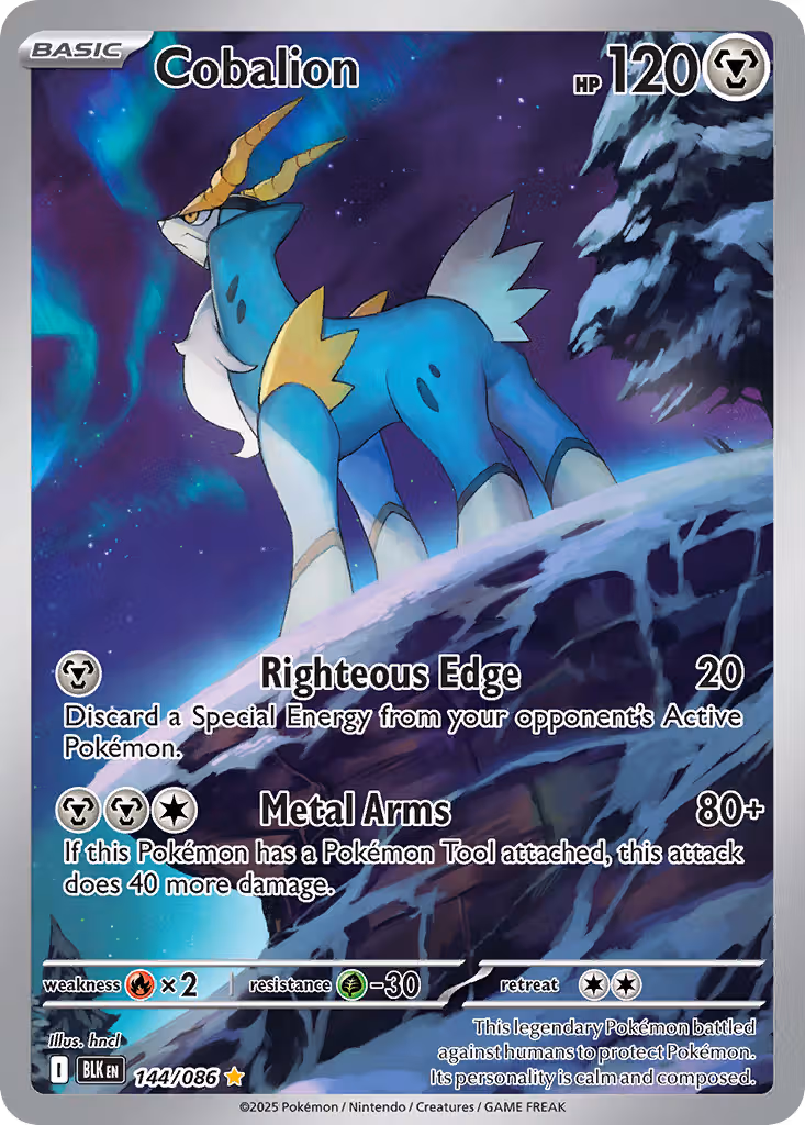 Cobalion 144/86 Pokemon card