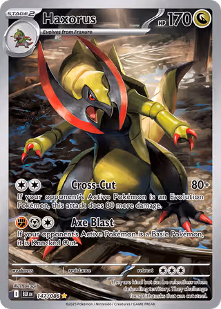 Haxorus 147/86 Pokemon card