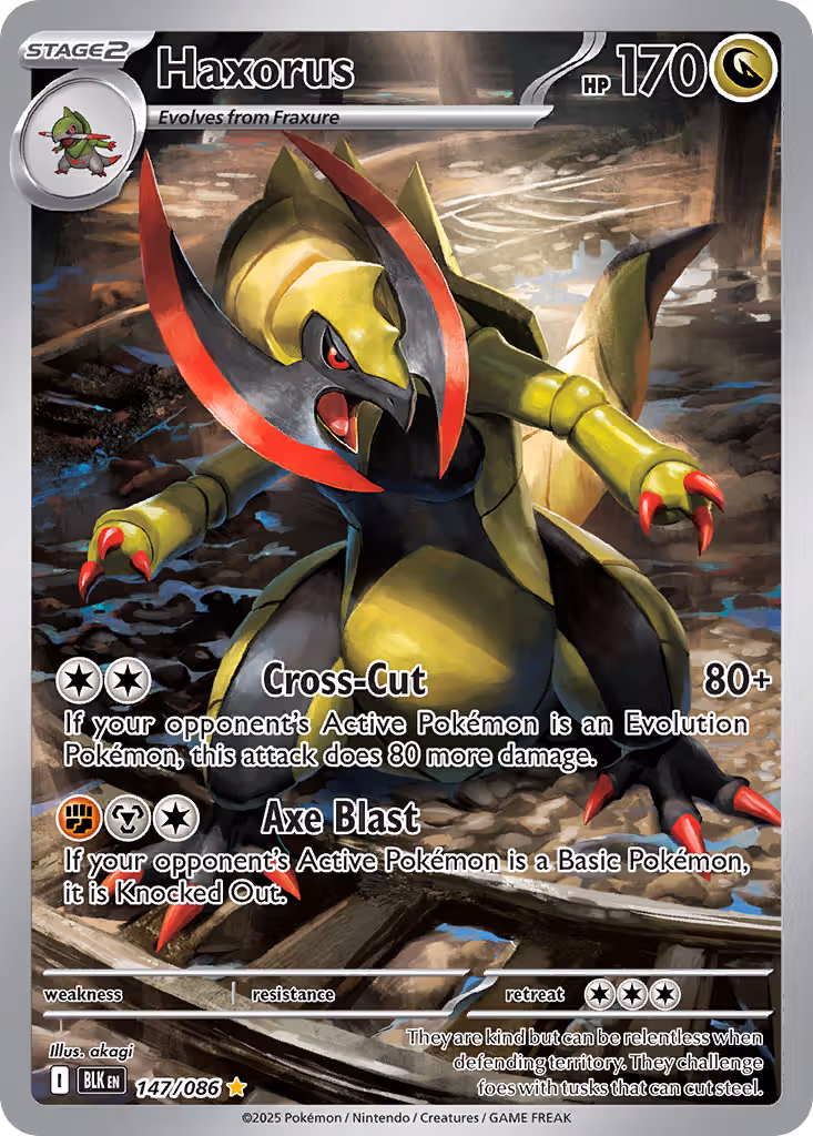 Haxorus 147/86 Pokemon card