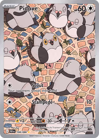 Pidove 148/86 Pokemon card