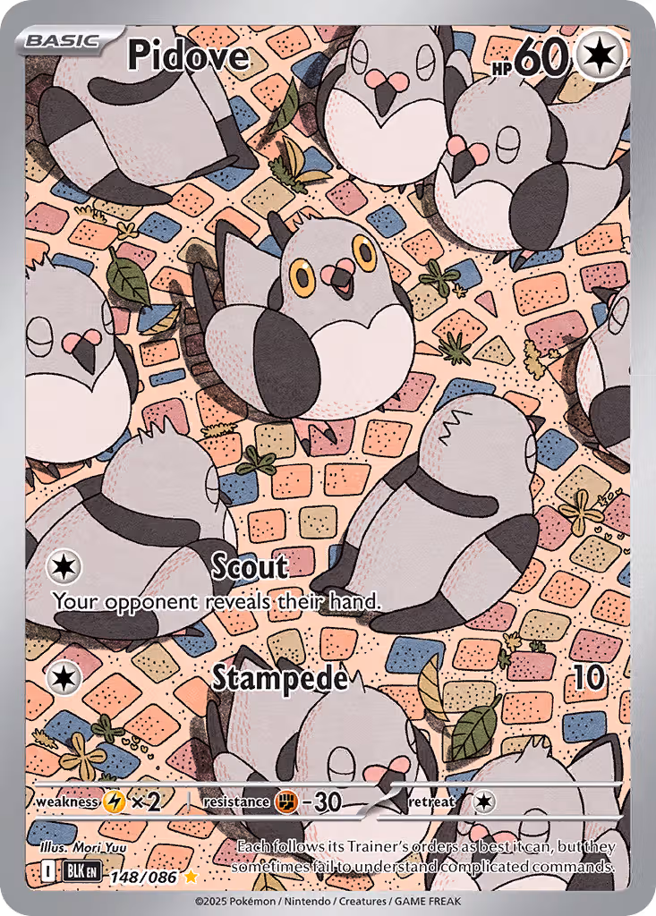Pidove 148/86 Pokemon card