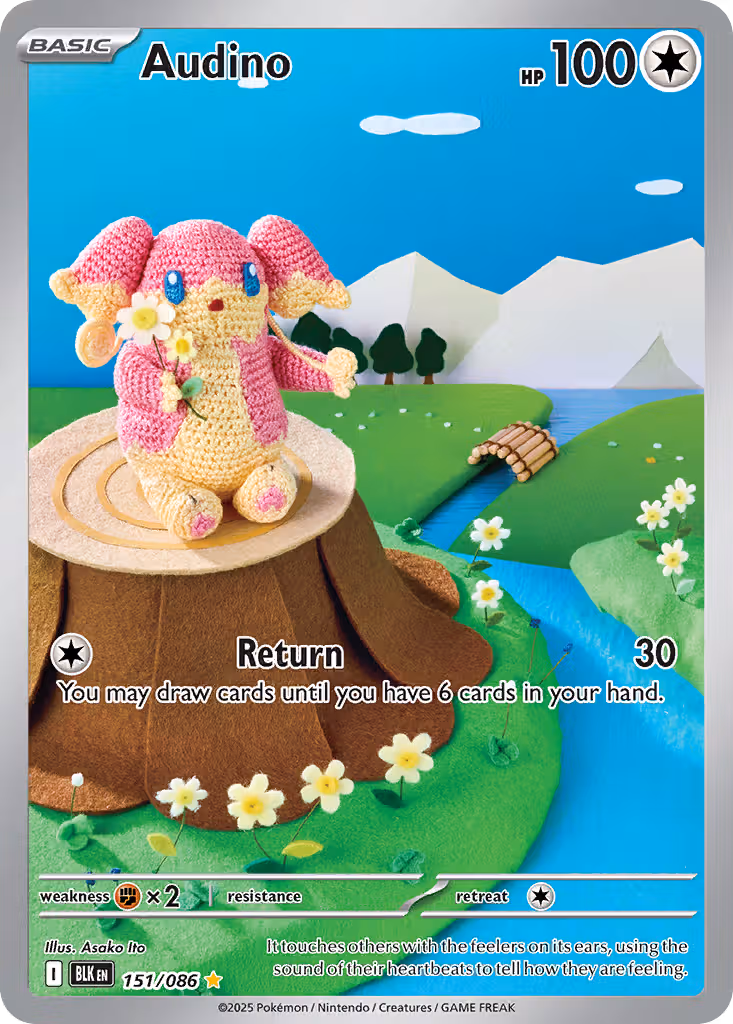 Audino 151/86 Pokemon card
