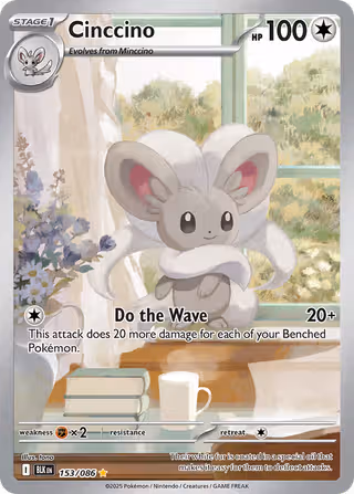 Cinccino 153/86 Pokemon card