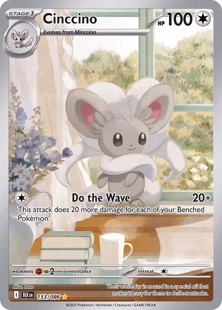 Cinccino 153/86 Pokemon card