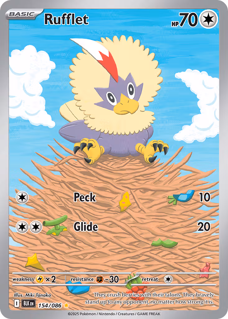 Rufflet 154/86 Pokemon card
