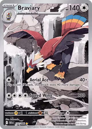 Braviary 155/86 Pokemon card