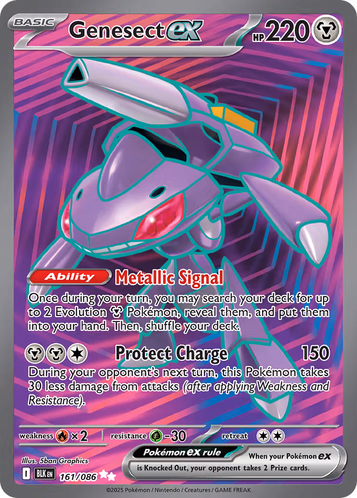 Genesect ex 161/86 Pokemon card