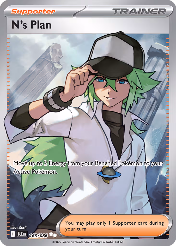 N's Plan 163/86 Pokemon card