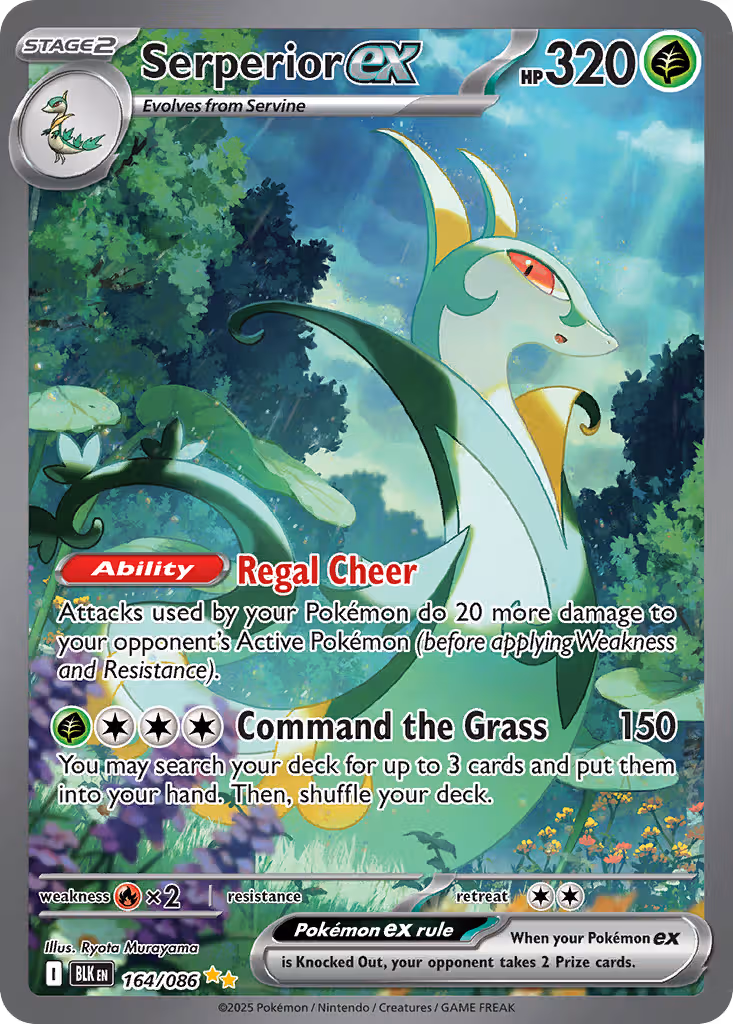 Serperior ex 164/86 Pokemon card