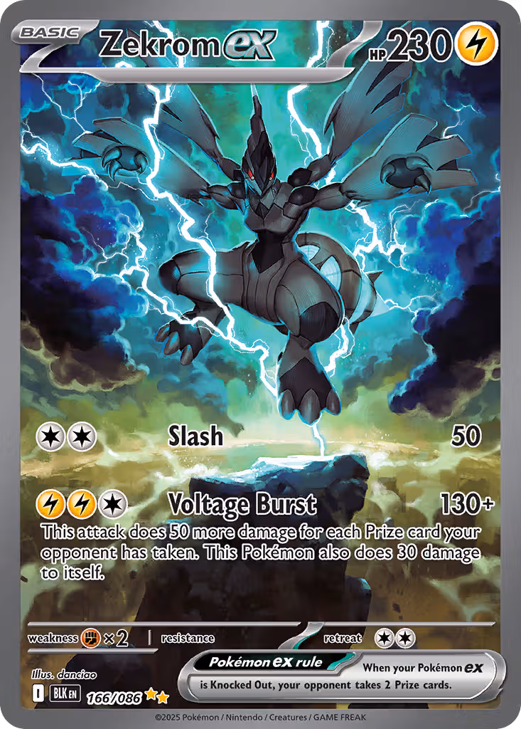Zekrom ex 166/86 Pokemon card