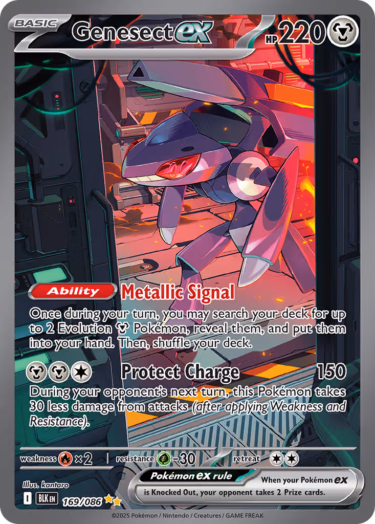 Genesect ex 169/86 Pokemon card