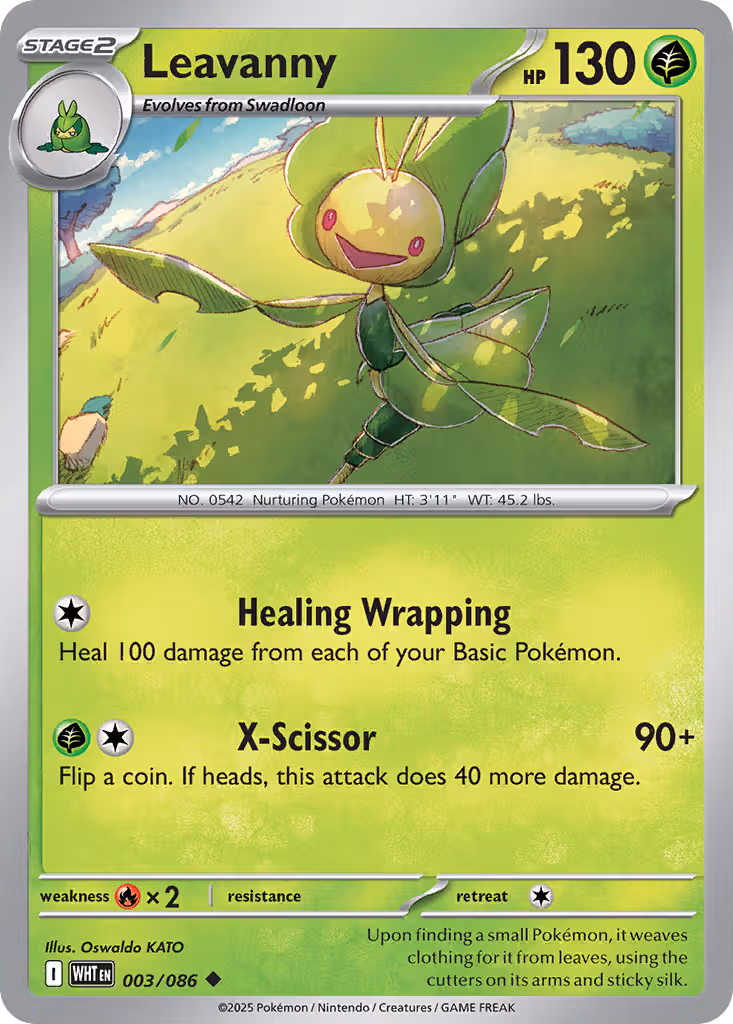 Leavanny 3/86 Pokemon card