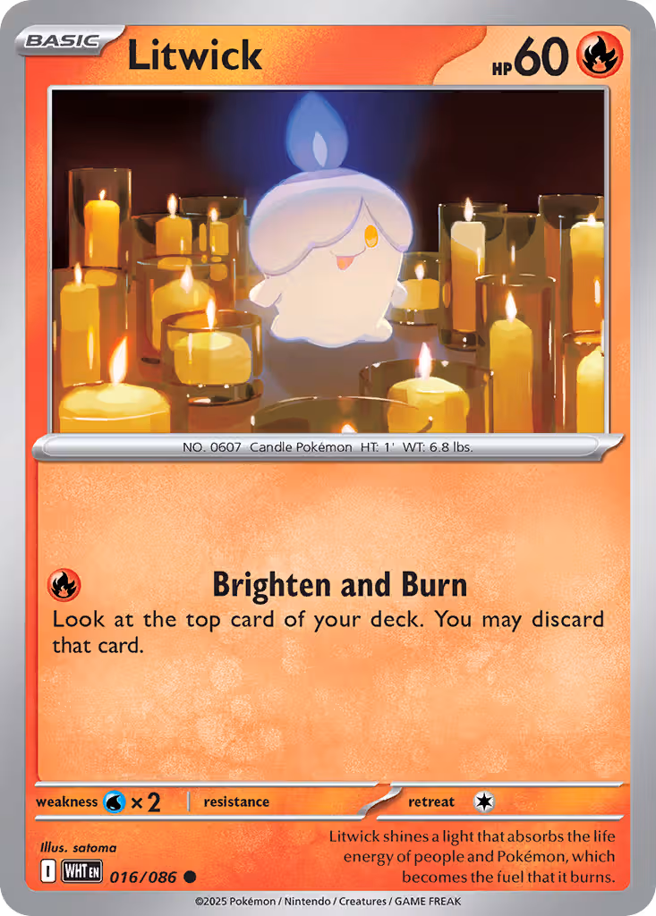 Litwick 16/86 Pokemon card