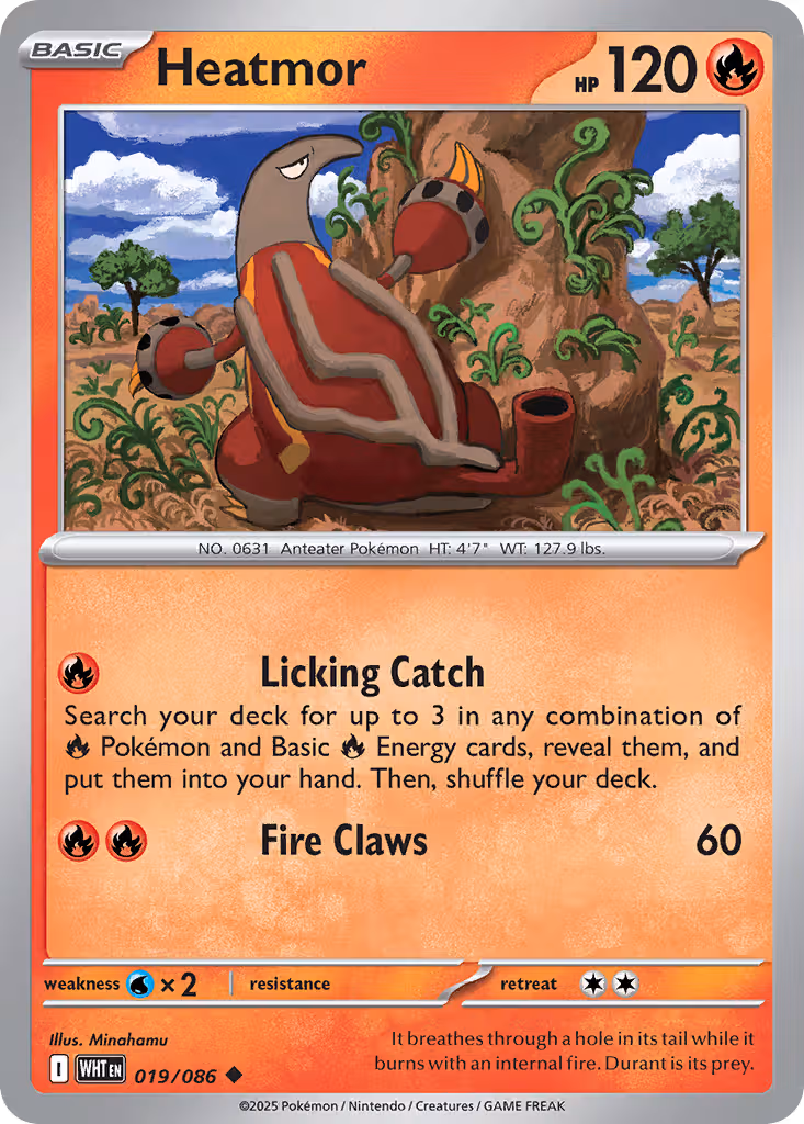 Heatmor 19/86 Pokemon card