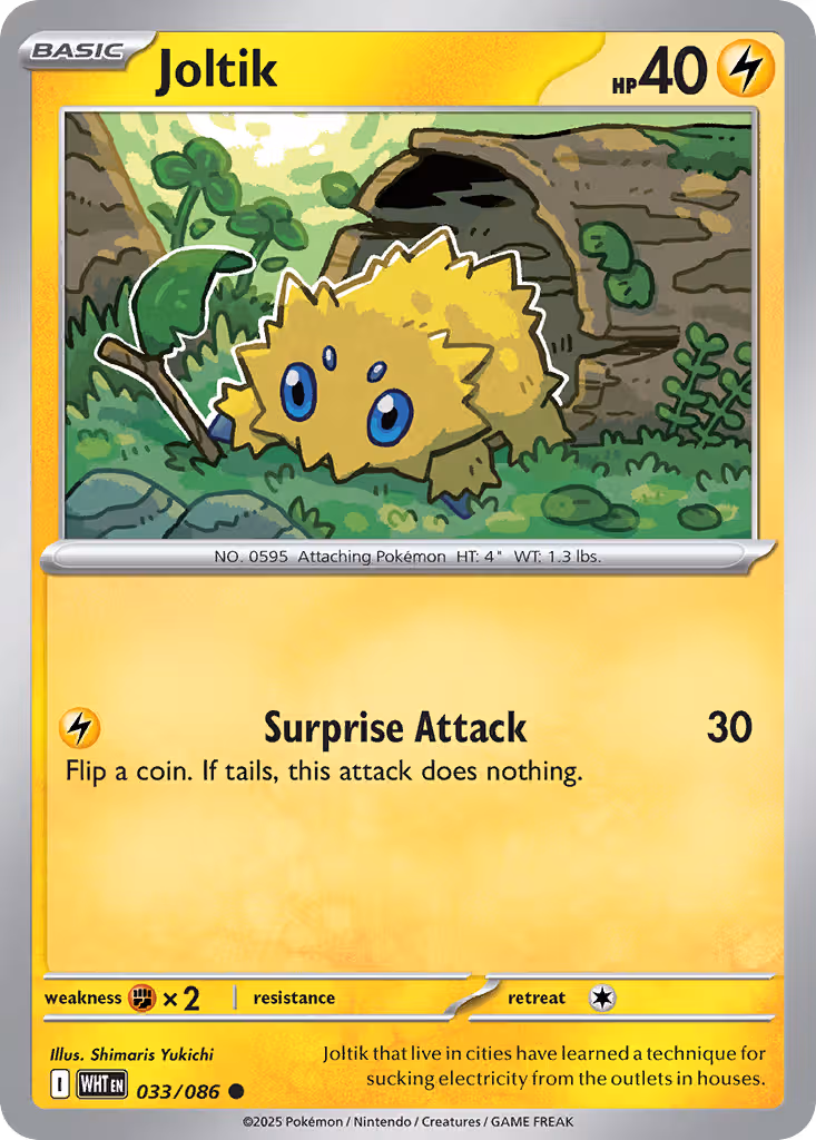 Joltik 33/86 Pokemon card