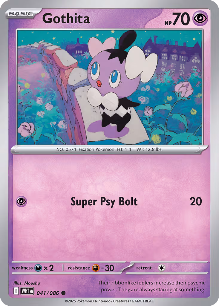 Gothita 41/86 Pokemon card