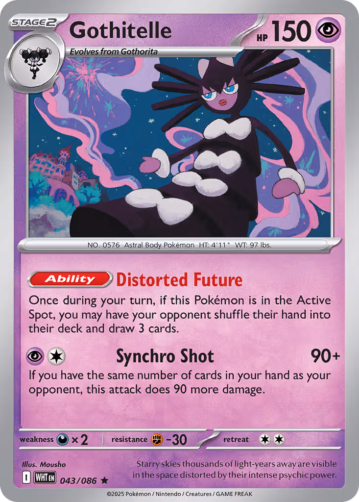 Gothitelle 43/86 Pokemon card