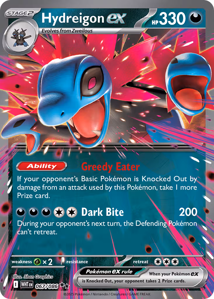 Hydreigon ex 67/86 Pokemon card