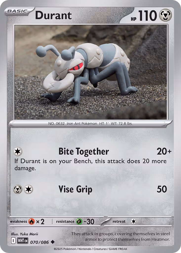 Durant 70/86 Pokemon card