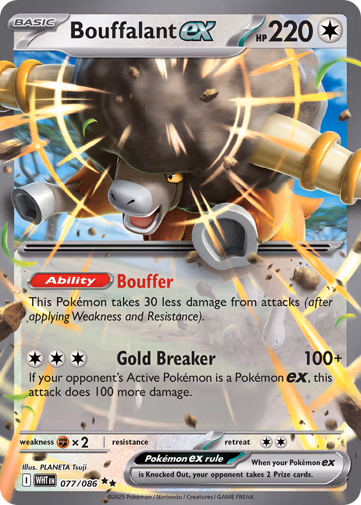 Bouffalant ex 77/86 Pokemon card