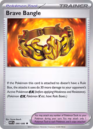 Brave Bangle 80/86 Pokemon card