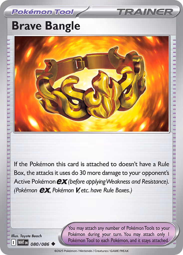 Brave Bangle 80/86 Pokemon card