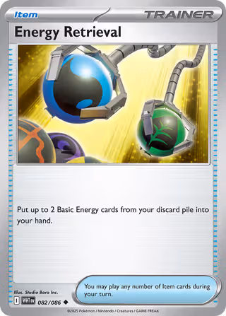Energy Retrieval 82/86 Pokemon card