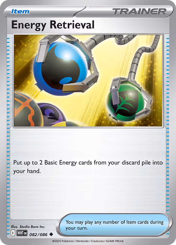Energy Retrieval 82/86 Pokemon card