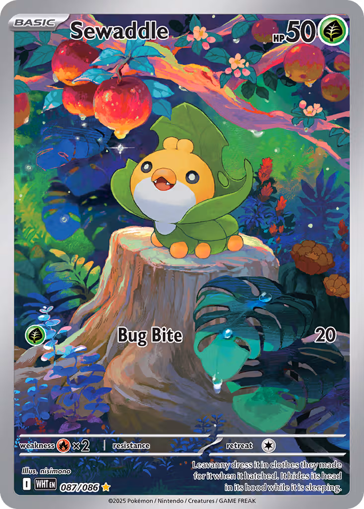 Sewaddle 87/86 Pokemon card