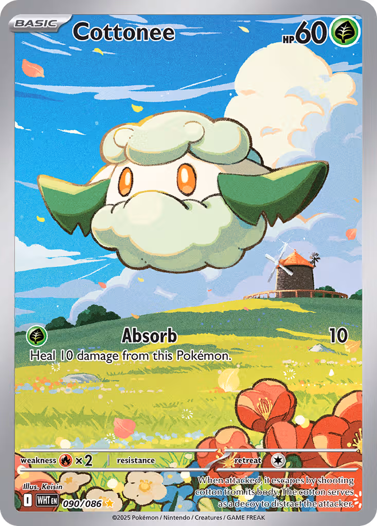 Cottonee 90/86 Pokemon card
