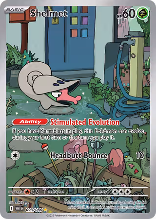 Shelmet 93/86 Pokemon card