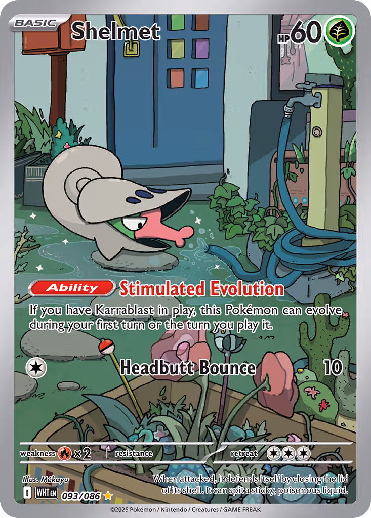 Shelmet 93/86 Pokemon card