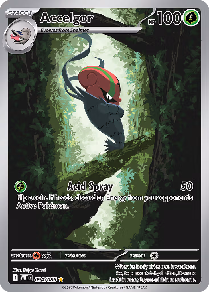 Accelgor 94/86 Pokemon card