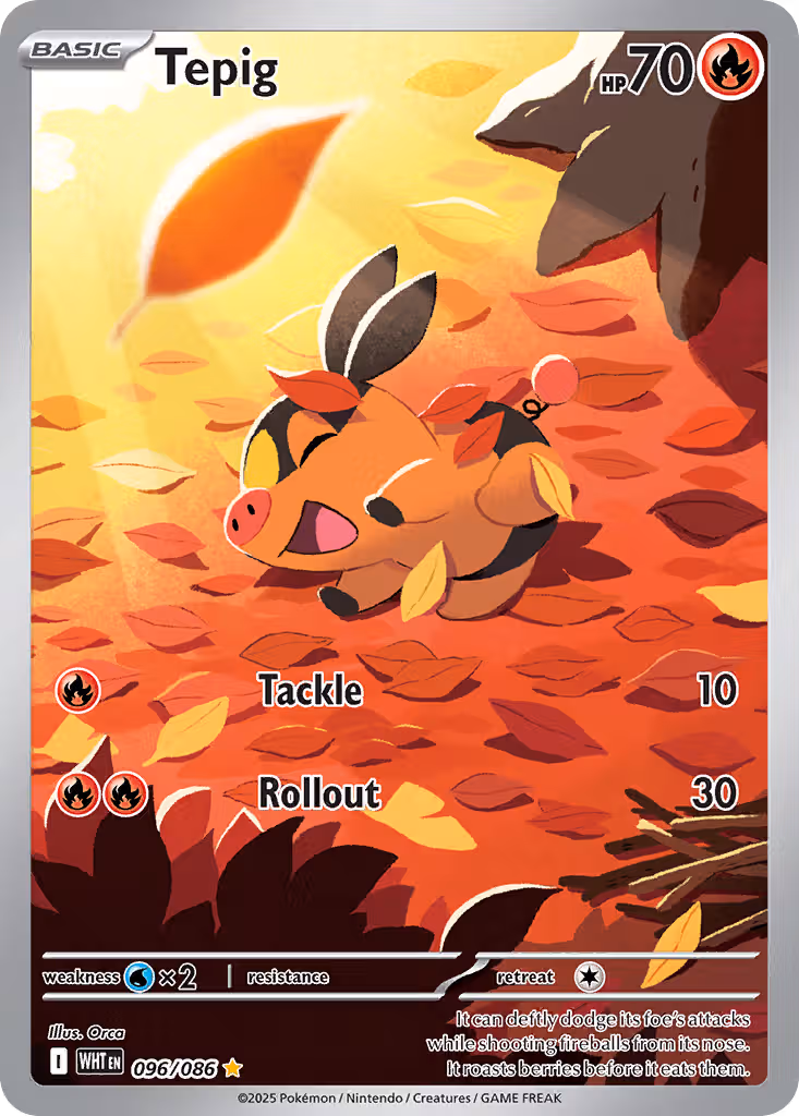 Tepig 96/86 Pokemon card