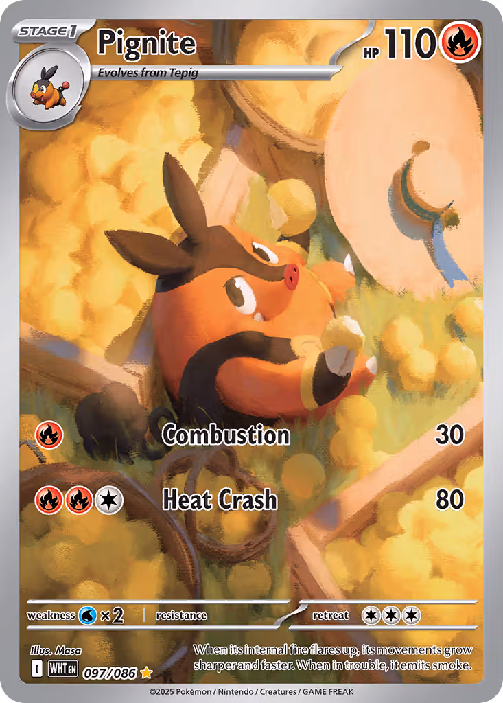 Pignite 97/86 Pokemon card