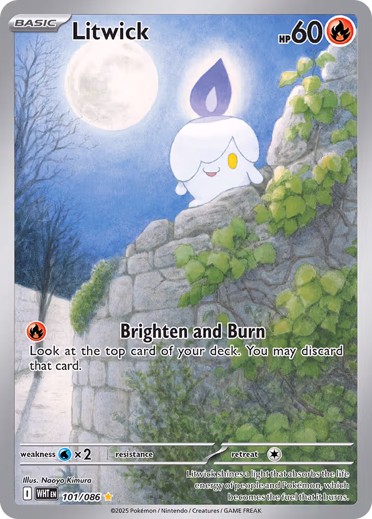 Litwick 101/86 Pokemon card