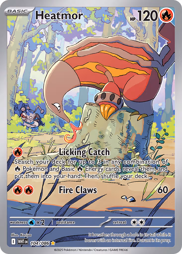Heatmor 104/86 Pokemon card