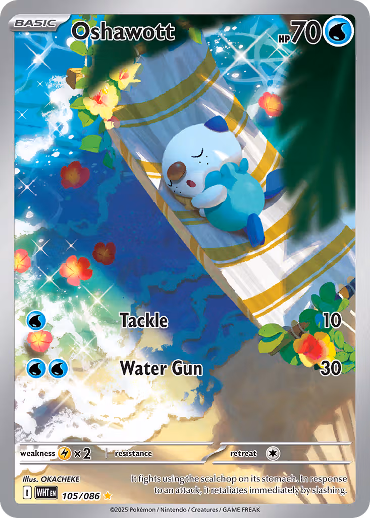 Oshawott 105/86 Pokemon card