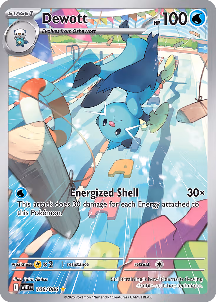 Dewott 106/86 Pokemon card