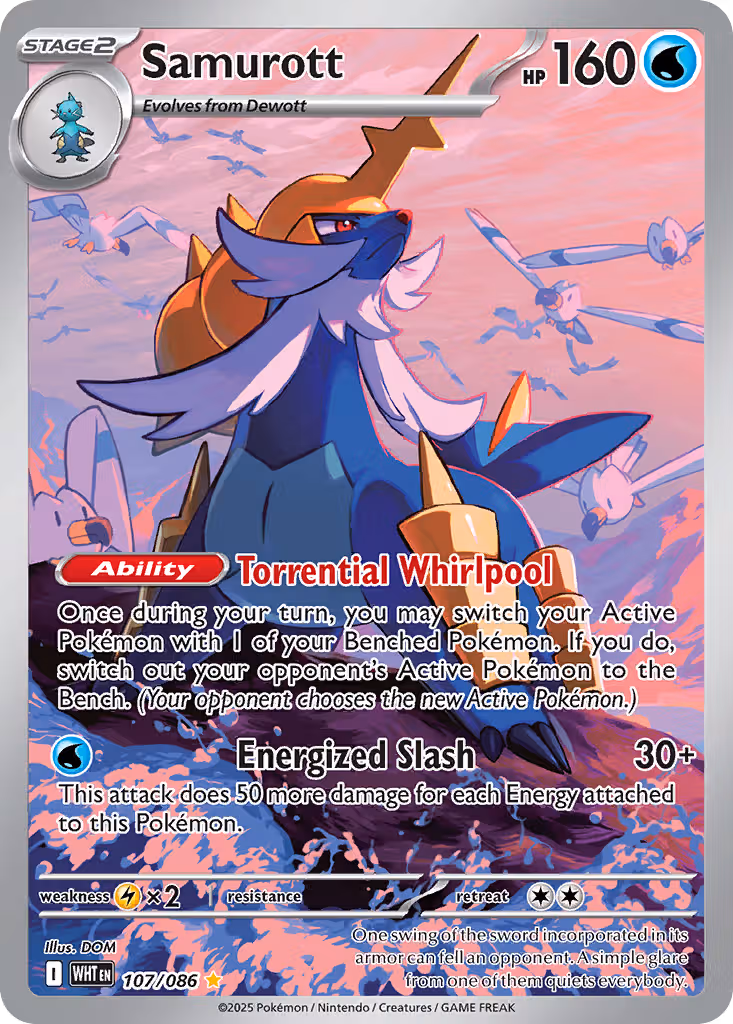Samurott 107/86 Pokemon card