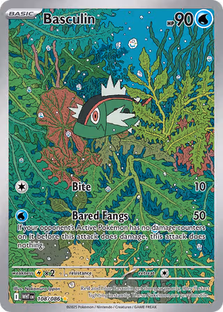 Basculin 108/86 Pokemon card