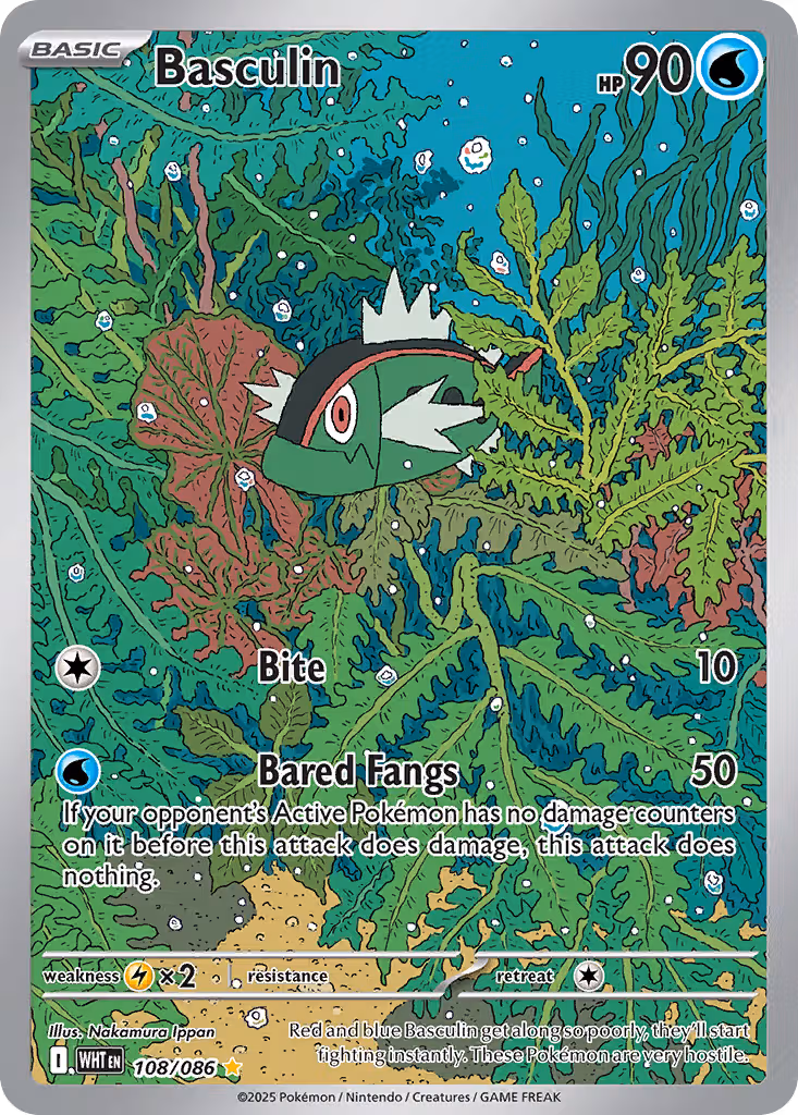 Basculin 108/86 Pokemon card