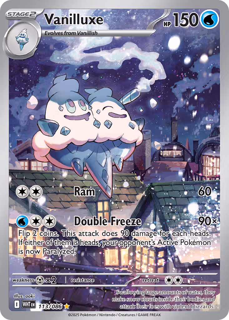 Vanilluxe 113/86 Pokemon card
