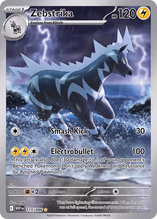 Zebstrika 115/86 Pokemon card